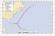 Hurricane Gonzalo Track