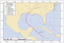 Hurricane Delta Track